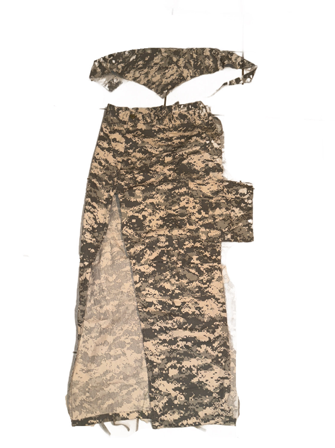 Camo 2 piece skirt set
