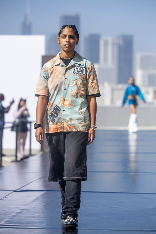 Angels button up