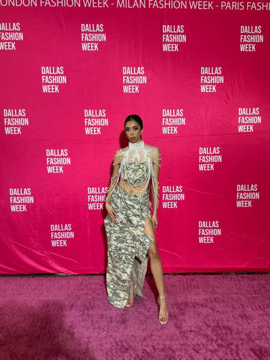 Camo 2 piece skirt set