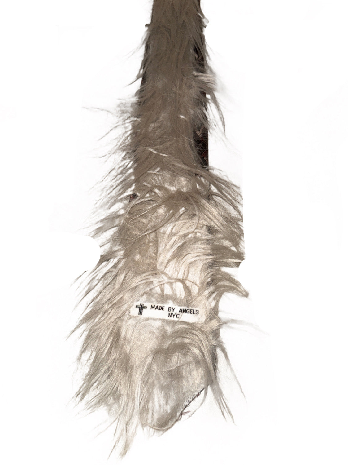 MBA fur patchwork tie