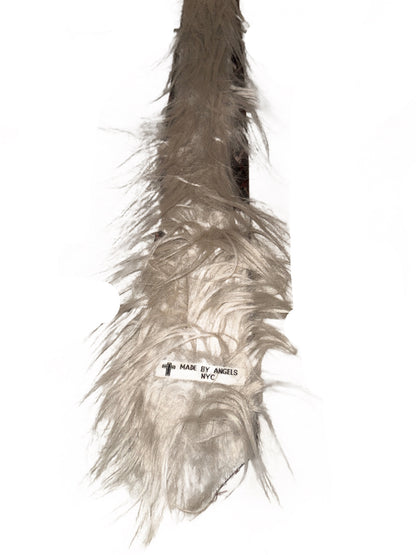 MBA fur patchwork tie