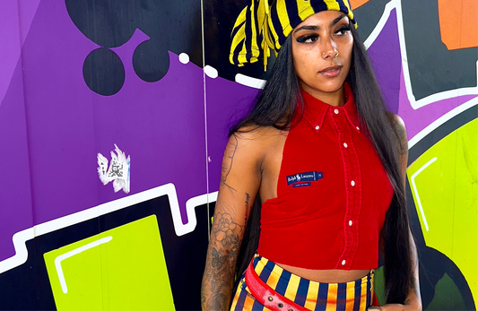 Upcycled polo crop